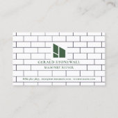 Modèle de carte de visite pour entreprise de maçon (Devant)