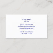 Modèle de carte de visite pour entreprise de peint (Dos)