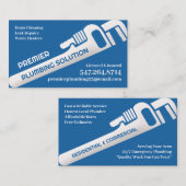 Modèle de carte de visite pour entreprise de plomb (Devant / Derrière)