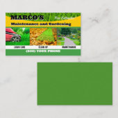 Modèle de carte de visite pour entreprise d'entret (Devant / Derrière)