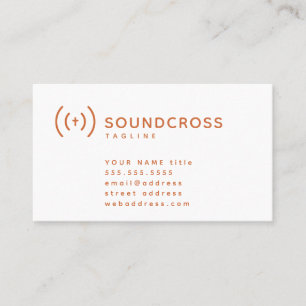 Modèle de carte de visite pour le logo croix et so