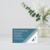 Modèle de carte de visite pour les aidants naturel (Debout devant)