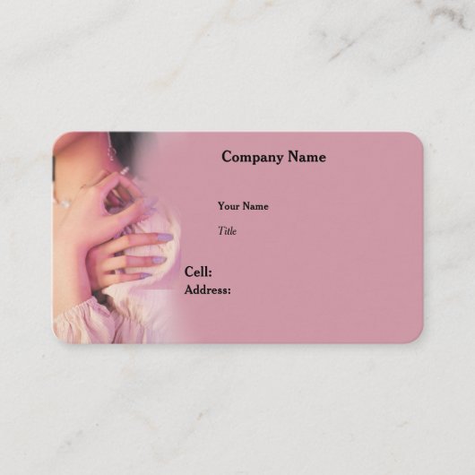 Modèle de carte de visite pour ONGLES (Devant)