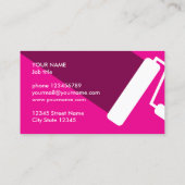 Modèle de carte de visite pour peintre professionn (Dos)