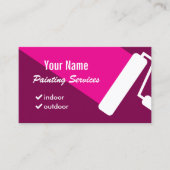 Modèle de carte de visite pour peintre professionn (Devant)
