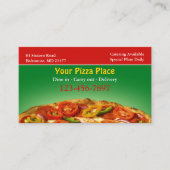 Modèle de carte de visite pour pizza (Devant)