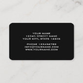 Modèle de carte de visite pour producteur de podca (Dos)
