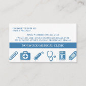 Modèle de carte de visite pour rendez-vous de méde (Devant)