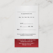 Modèle de carte de visite pour rendez-vous de méde (Dos)