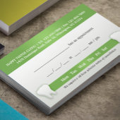Modèle de carte de visite pour rendez-vous dentair