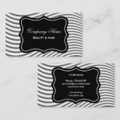 Modèle de carte de visite pour salon de beauté et (Devant / Derrière)