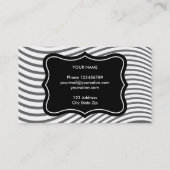 Modèle de carte de visite pour salon de beauté et (Dos)