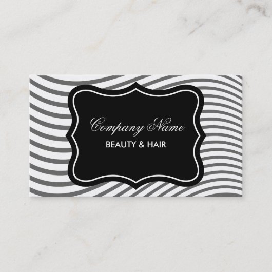 Modèle de carte de visite pour salon de beauté et (Devant)