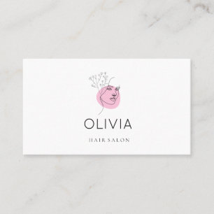 Modèle de carte de visite pour salon de femmes élé
