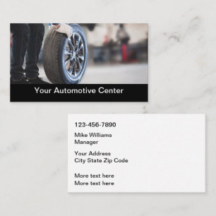 Modèle de carte de visite pour services automobile