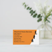 Modèle de carte de visite pour services de maison (Debout devant)