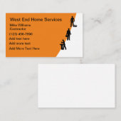 Modèle de carte de visite pour services de maison (Devant / Derrière)