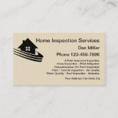 Modèle de carte de visite pour services d'inspecti (Devant)