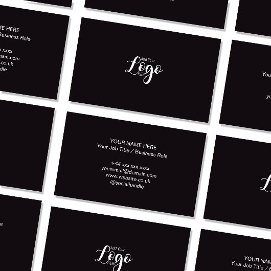 Modèle de carte de visite professionnelle avec log