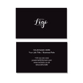Modèle de carte de visite professionnelle avec log