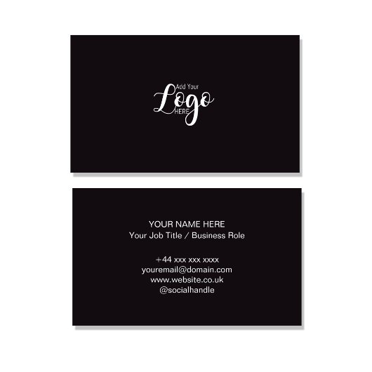 Modèle de carte de visite professionnelle avec log