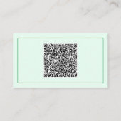 Modèle de carte de visite professionnelle avec QR  (Dos)