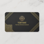 Modèle de carte de visite professionnelle de luxe (Devant)