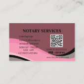 Modèle de carte de visite professionnelle de notai (Dos)