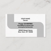 Modèle de carte de visite professionnelle de plomb (Dos)