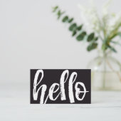 Modèle de carte de visite professionnelle Hello pe (Debout devant)