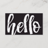 Modèle de carte de visite professionnelle Hello pe (Devant)