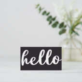 Modèle de carte de visite professionnelle Hello pe (Debout devant)