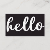 Modèle de carte de visite professionnelle Hello pe (Devant)
