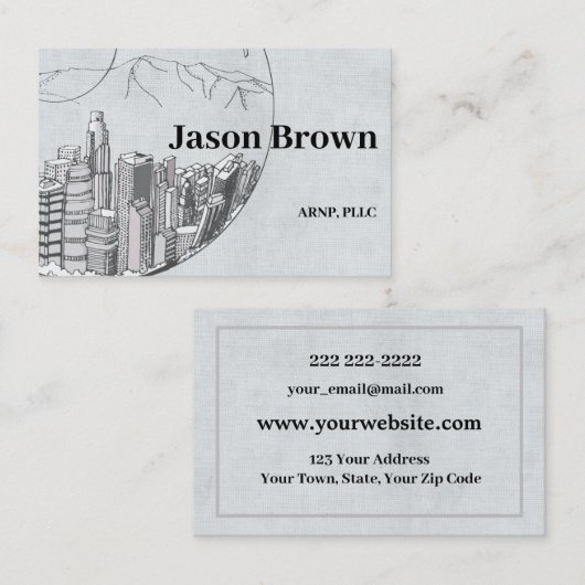 Modèle de carte de visite professionnelle Linge de (Devant / Derrière)