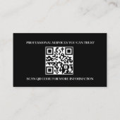 Modèle de carte de visite professionnelle | Modern (Dos)