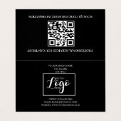 Modèle de carte de visite professionnelle | Modern (Extérieur déplié)
