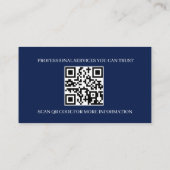 Modèle de carte de visite professionnelle | Modern (Dos)
