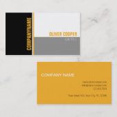 Modèle de carte de visite professionnelle moderne (Devant / Derrière)