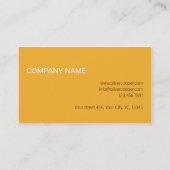 Modèle de carte de visite professionnelle moderne (Dos)