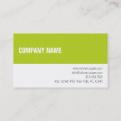 Modèle de carte de visite professionnelle moderne (Dos)