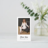 Modèle de carte de visite professionnelle photo (Debout devant)