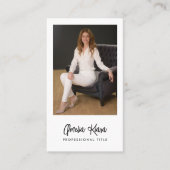 Modèle de carte de visite professionnelle photo (Devant)