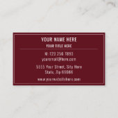 Modèle de carte de visite promotionnelle de concep (Devant)