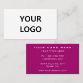 Modèle de carte de visite promotionnelle du logo d (Devant / Derrière)