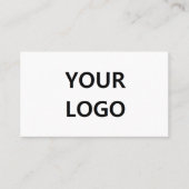 Modèle de carte de visite promotionnelle du logo d (Devant)