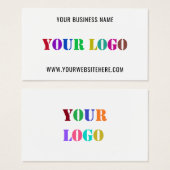 Modèle de carte de visite promotionnelle Logo pers (Devant & derrière)