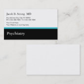 Modèle de carte de visite psychiatrique (Devant / Derrière)