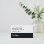 Modèle de carte de visite psychiatrique (Debout devant)