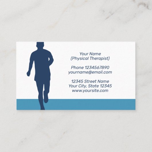 Modèle de carte de visite PT (Dos)