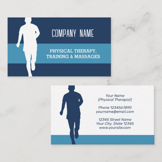 Modèle de carte de visite PT (Devant / Derrière)